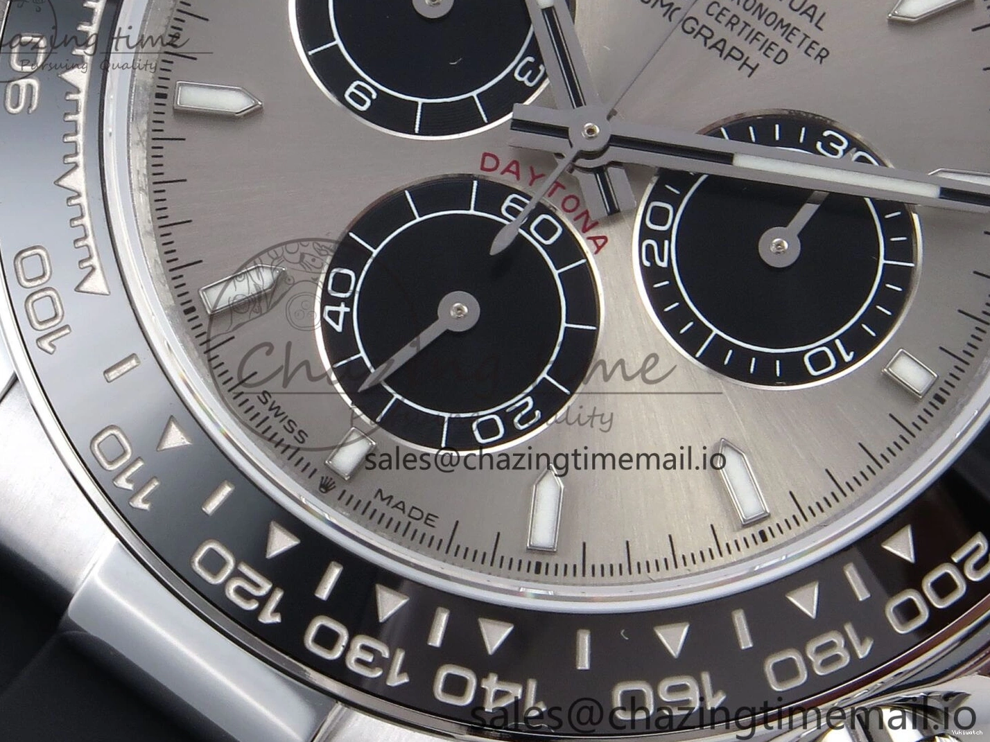 Strap V6（Gain 126519 SH4131 Edition Oysterflex Best 1:1 QF on Gray Daytona Weight） Black Dial 1228